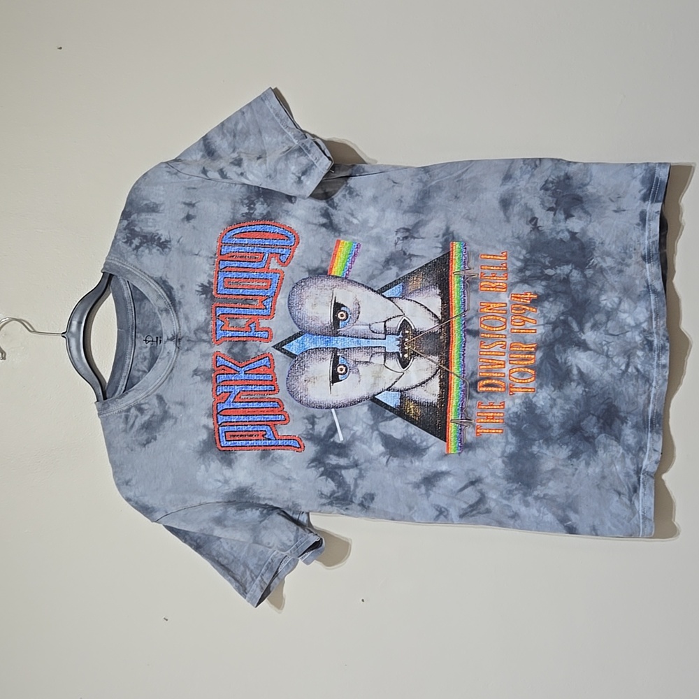 Pink Floyd The Division Bell Tour 1994 Tie-Dye Short Sleeve T-Shirt